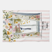 Cooking with a view of the Eiffel Tower Theedoek (Horizontaal)