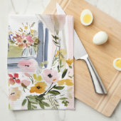 Cooking with a view of the Eiffel Tower Theedoek (Quarter Fold)