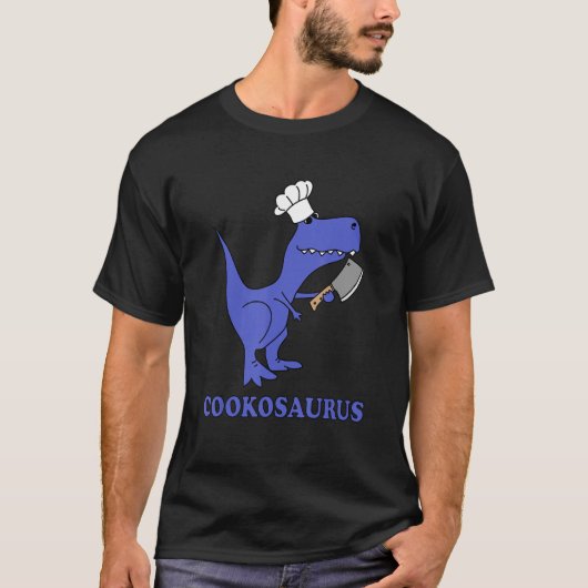 Cookosaurus Dino Dinosaur T Rex Cooking Cuisine Re T-shirt (Voorkant)