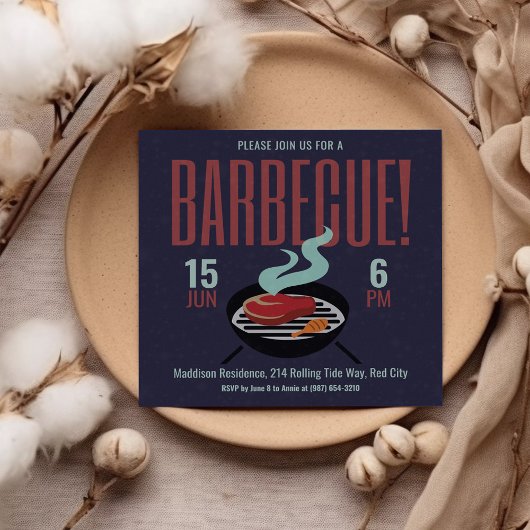 Cookout Barbecue Party Kaart
