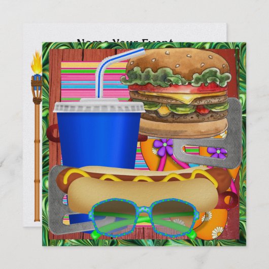 Cookout - BBQ - Geen bierversie! SRF Kaart (Voorkant / Achterkant)