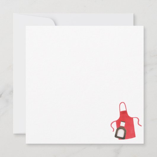 Cookout Birthday Invitation Kaart (Achterkant)