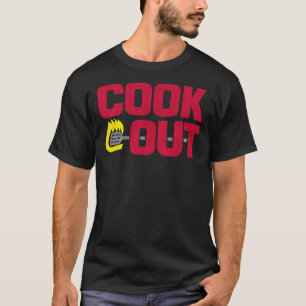 Cookout -  krijttextuur - Rood &Amp; Grijs T-shirt