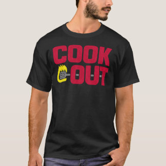 Cookout -  krijttextuur - Rood &Amp; Grijs T-shirt