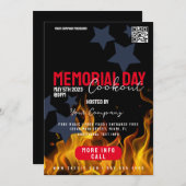COOKOUT Memorial Day Event Patriotic Flyers Kaart (Voorkant / Achterkant)