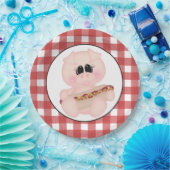 Cookout Pig Hotdog-bord Papieren Bordje (Feest)