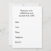 Cookout-uitnodigingskaart - Cookout & BBQ Kaart (Achterkant)