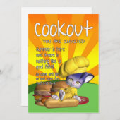 Cookout-uitnodigingskaart - Cookout & BBQ Kaart (Voorkant / Achterkant)