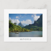 Cook's Bay, Moorea White text briefkaart (Voorkant)