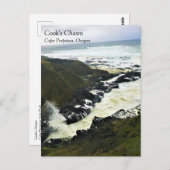 Cook's Chasm, Cape Perpetua, Briefkaart aan de ore (Voorkant / Achterkant)