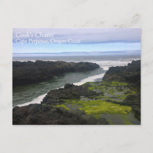 Cook's Chasm, Cape Perpetua, OF Briefkaart