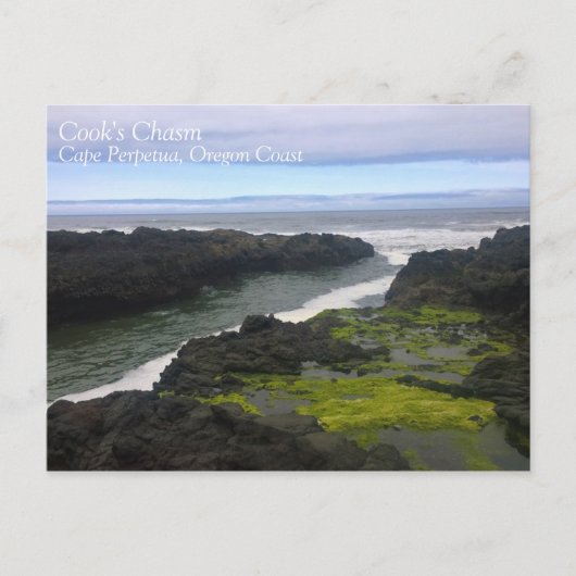 Cook's Chasm, Cape Perpetua, OF Briefkaart (Voorkant)