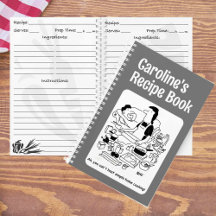 Cook's gepersonaliseerde recept Notitieboek