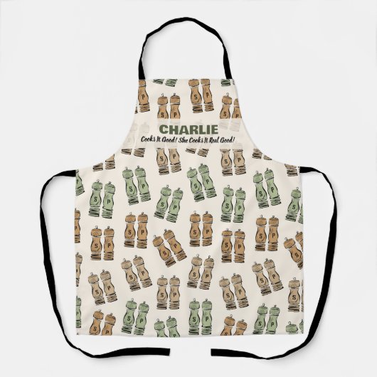 Cooks It Good Personalized  Schort (Voorkant)