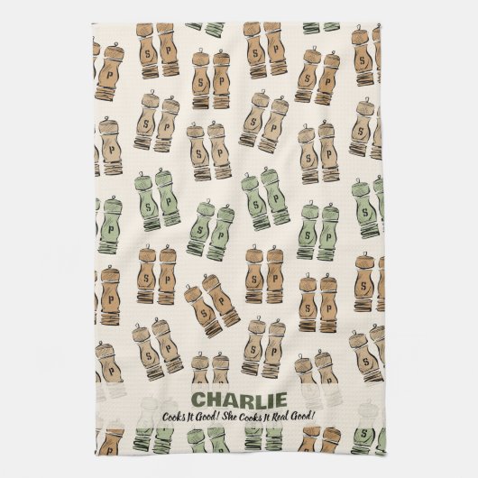 Cooks It Good Personalized  Theedoek (Verticaal)