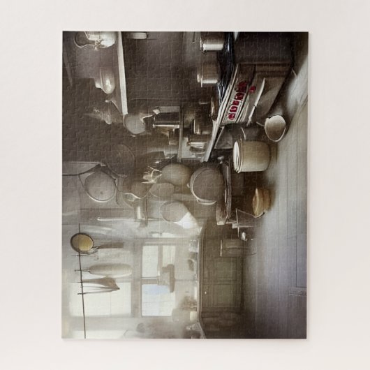 Cook's Kitchen Scene Digital Art Legpuzzel (Verticaal)