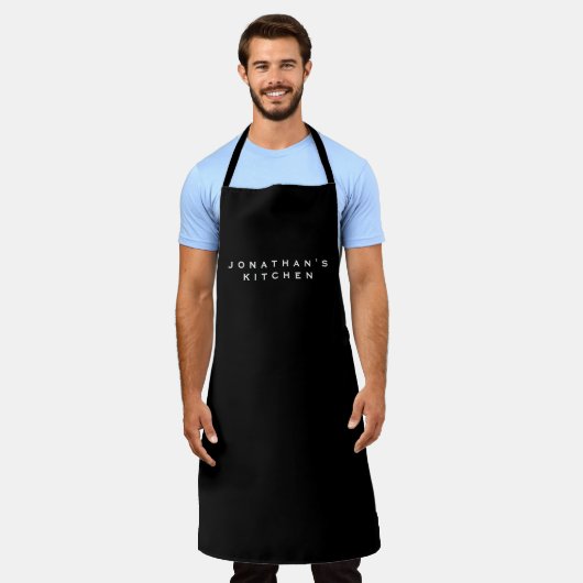 Cook's Kitchen Simple Black & White maken je eigen Schort (Gedragen)