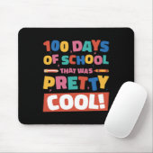 Cool 100 dagen van school 100th dag studenten jong muismat (Met muis)
