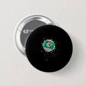 Cool 14-ball Veertien Pool Biljart Paint Splatte Ronde Button 5,7 Cm (Voorkant /achterkant)