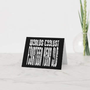Cool 14th Birthdays Werelden Coolest Veertien Jaar Kaart
