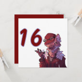 Cool 16, wolf kaart (Voorkant / Achterkant in situ)