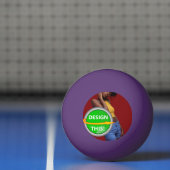 COOL! 1 Star Ping Pong Ball - Paarse - Aangepast (Net)