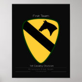 cool 1st Cavalry Division Poster (Voorkant)