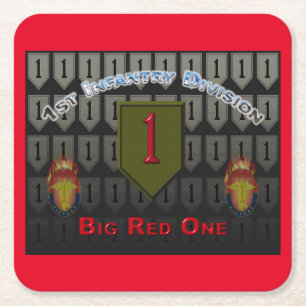 Cool 1st Infanteriedivisie Kartonnen Onderzetters