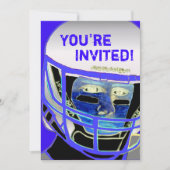 Cool 2013 Football partij uitnodiging  (Voorkant)