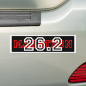 Cool 26.2 Marathon Bumpersticker (Op auto)