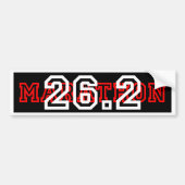Cool 26.2 Marathon Bumpersticker (Voorkant)