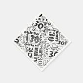 Cool 30th Birthday Napkins Servet (Hoek)