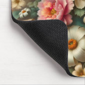 Cool 3 D bloementuin digitaal kunstwerk Muismat (Hoek)