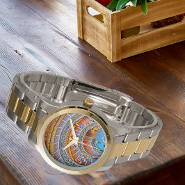 Cool 3-D-effect van werveltrap in het Vaticaan Horloge