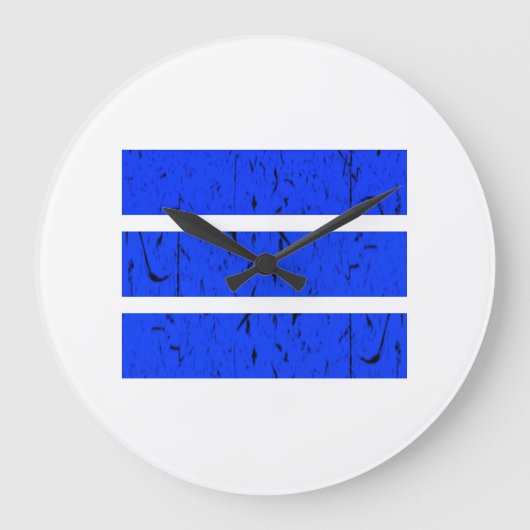 Cool 3-lijnsymbool | Uniformiteit en harmonie kleu Grote Klok (Voorkant)