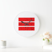 Cool 3-lijnsymbool | Uniformiteit en harmonie kleu Grote Klok (Huis)