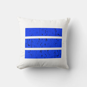 Cool 3-lijnsymbool Uniformiteit en harmonie kleu Kussen