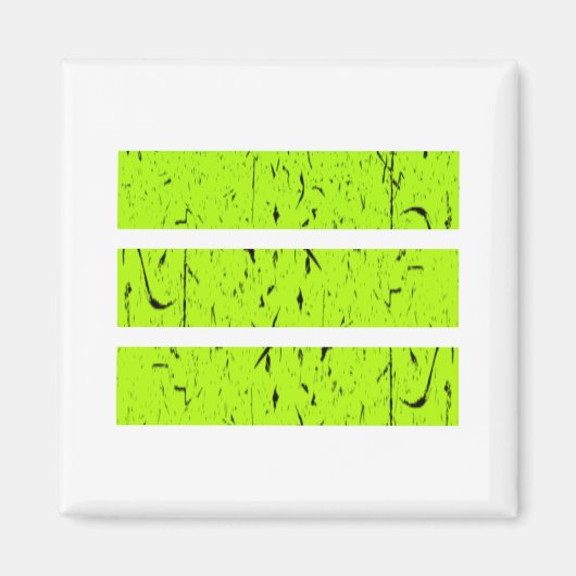 Cool 3-lijnsymbool | Uniformiteit en harmonie kleu Magneet (Voorkant)