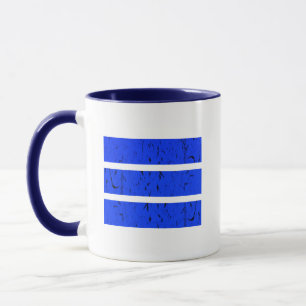 Cool 3-lijnsymbool Uniformiteit en harmonie kleu Mok