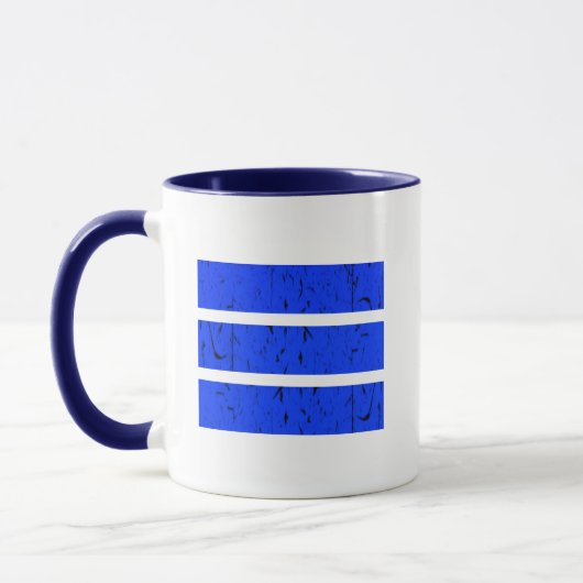 Cool 3-lijnsymbool | Uniformiteit en harmonie kleu Mok (Links)