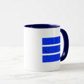 Cool 3-lijnsymbool | Uniformiteit en harmonie kleu Mok (Voorkant rechts)