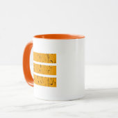 Cool 3-lijnsymbool | Uniformiteit en harmonie kleu Mok (Voorkant links)