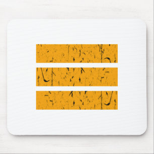 Cool 3-lijnsymbool   Uniformiteit en harmonie kleu Muismat
