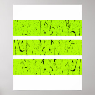 Cool 3-lijnsymbool   Uniformiteit en harmonie kleu Poster