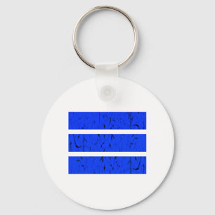 Cool 3-lijnsymbool   Uniformiteit en harmonie kleu Sleutelhanger