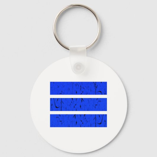 Cool 3-lijnsymbool | Uniformiteit en harmonie kleu Sleutelhanger (Voorkant)