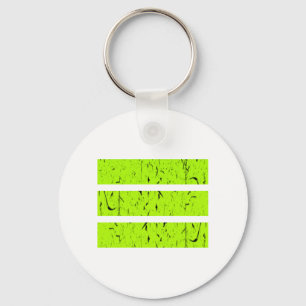 Cool 3-lijnsymbool Uniformiteit en harmonie kleu Sleutelhanger