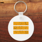 Cool 3-lijnsymbool | Uniformiteit en harmonie kleu Sleutelhanger (Voorkant)