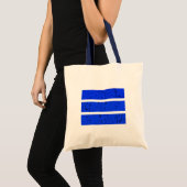 Cool 3-lijnsymbool | Uniformiteit en harmonie kleu Tote Bag (Voorkant (product))