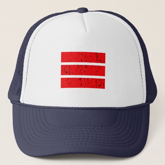 Cool 3-lijnsymbool | Uniformiteit en harmonie kleu Trucker Pet (Voorkant)